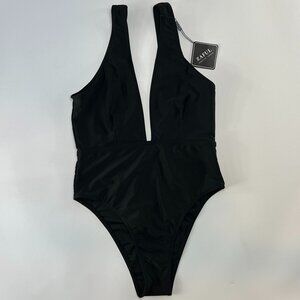 NWT Zaful Forever Young Plunge One Piece Swimsuit
